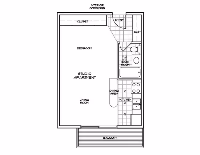 Micro-Studio floor plan